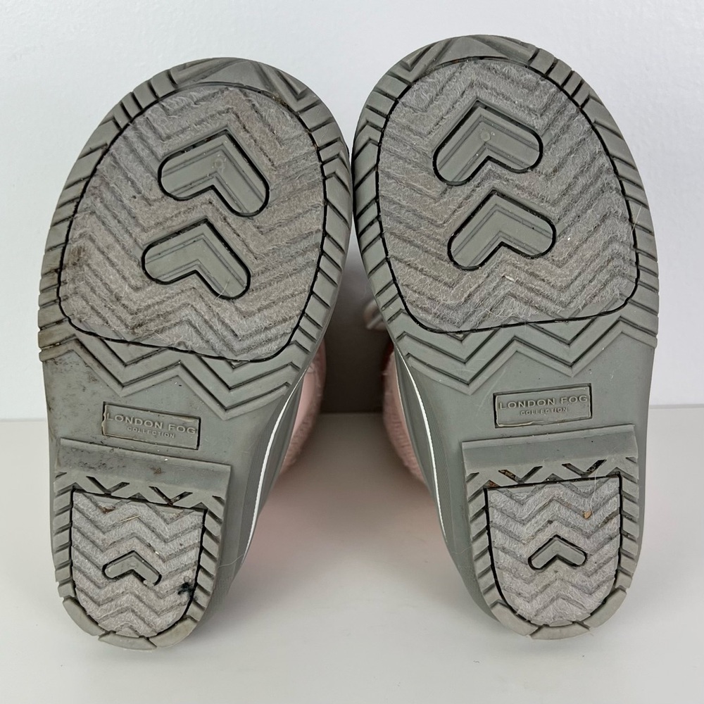 LONDON FOG PINK SPARKLY WARM LINED SNOWBOOTS - Picture 11 of 11